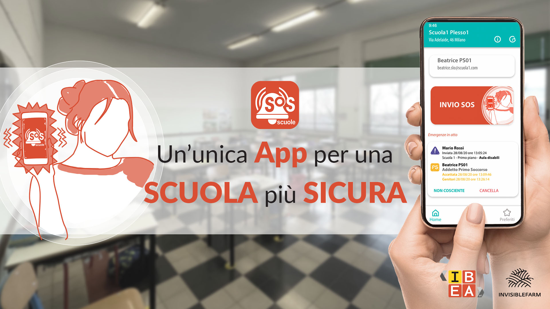 SoSScuole la App per la gestione delle emergenze sanitarie nelle scuole