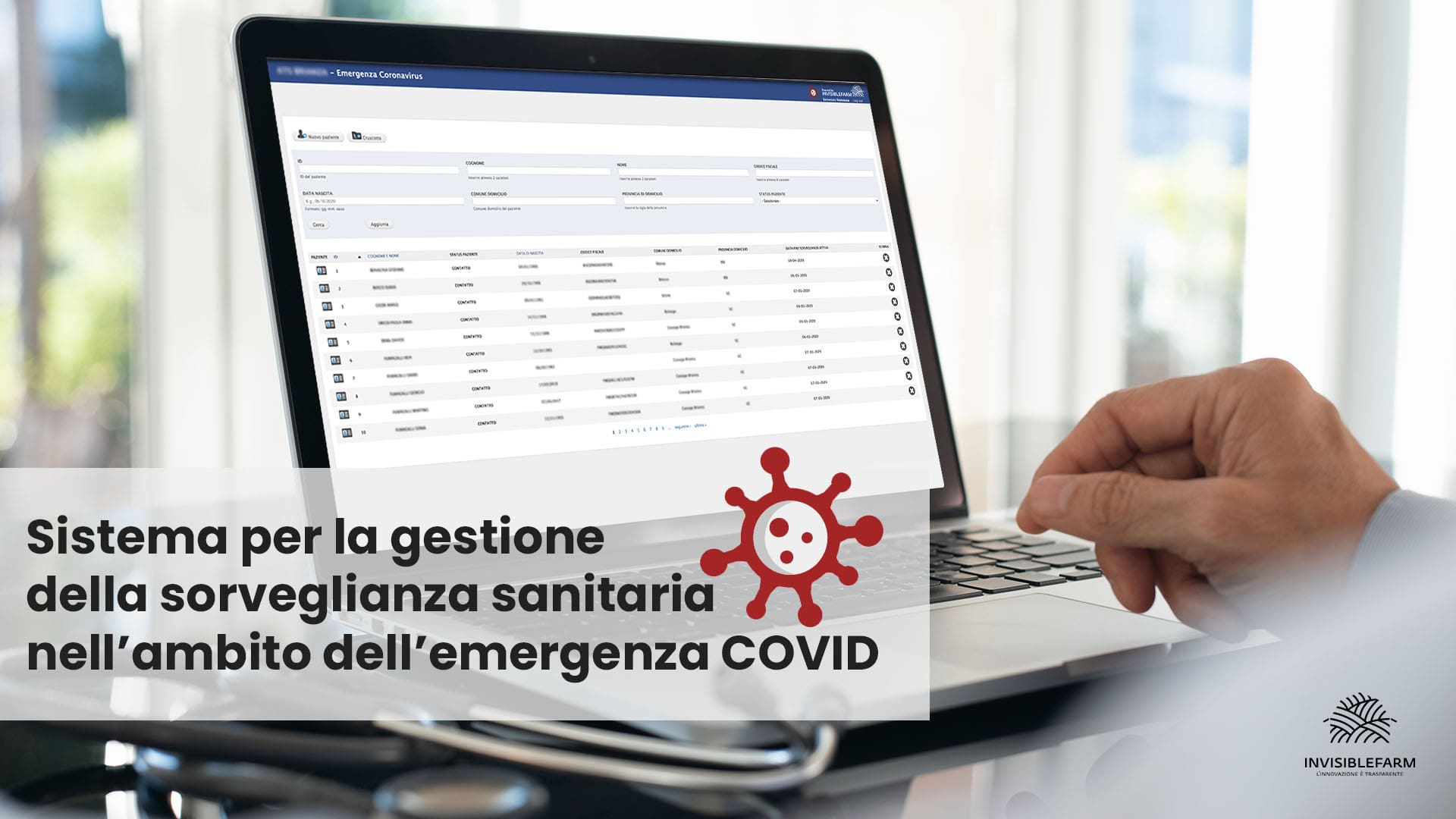 articolo sul sistema per la gestione sanitaria dell'emergenza COVID-19