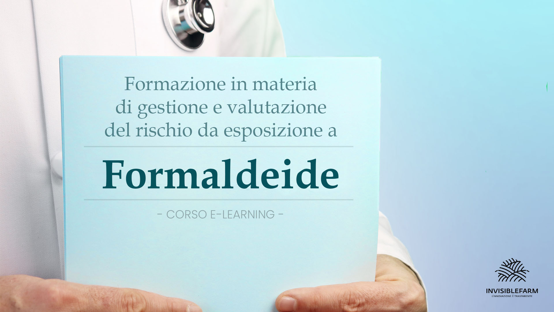 copertina del corso e-learning dedicato ai pericoli da esposizione a formaldeide