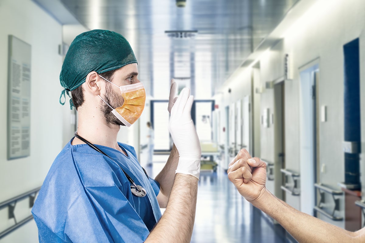 copertina del corso per la prevenzione delle aggressioni al personale sanitario