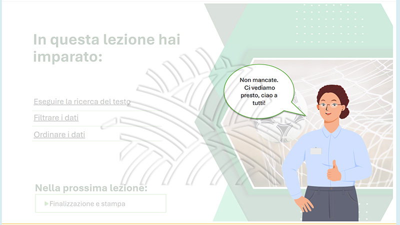 Riepilogo corso Excel