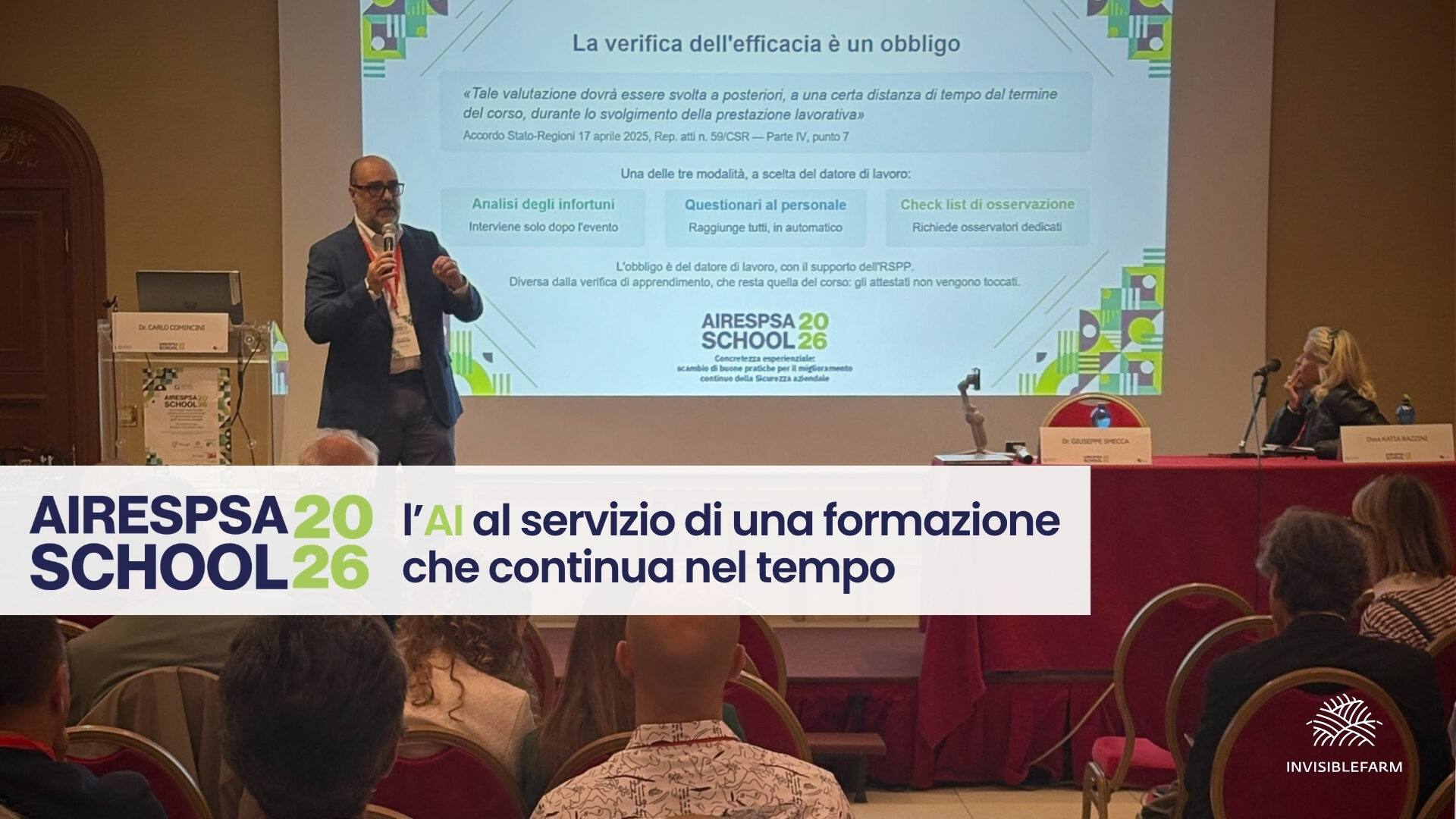 Roberto Cantoni e Carlo Comincini di Invisiblefarm ad AIRESPSA School 2026 per la presentazione di Formetric